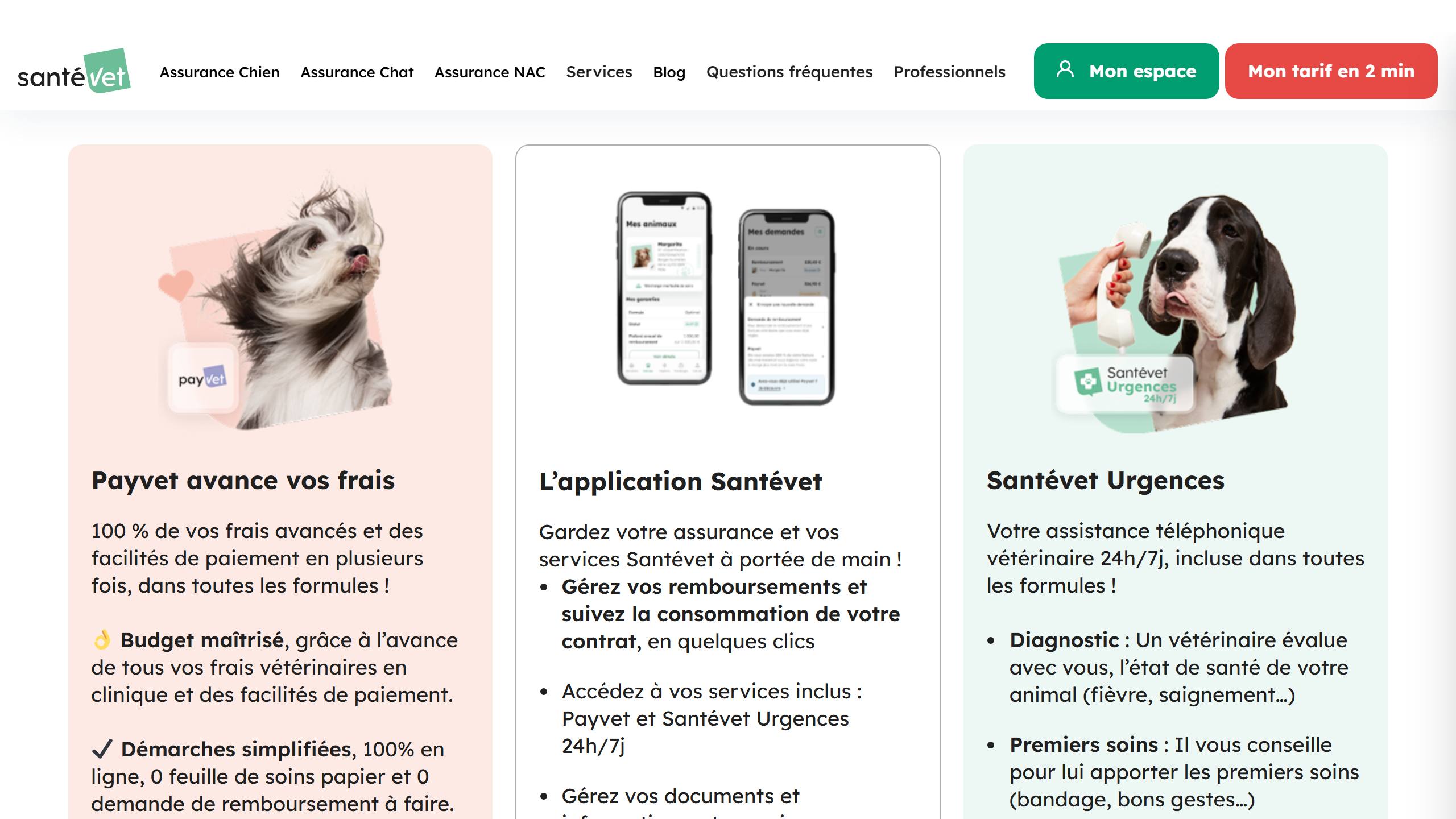 PayVet SantéVet : tiers payant, application mobile et SantéVet Urgences